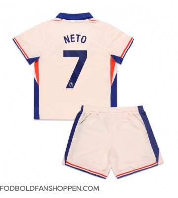 Chelsea Pedro Neto #7 Udebanetrøje Børn 2024-25 Kortærmet (+ Korte bukser)